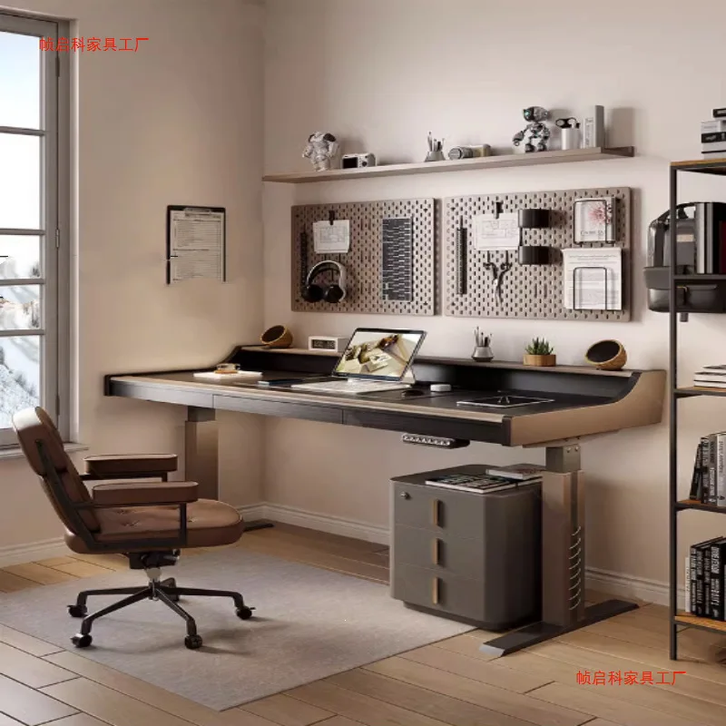 Intelligent lifting desk Internet celebrity computer desk Italian minimalist desk designer home