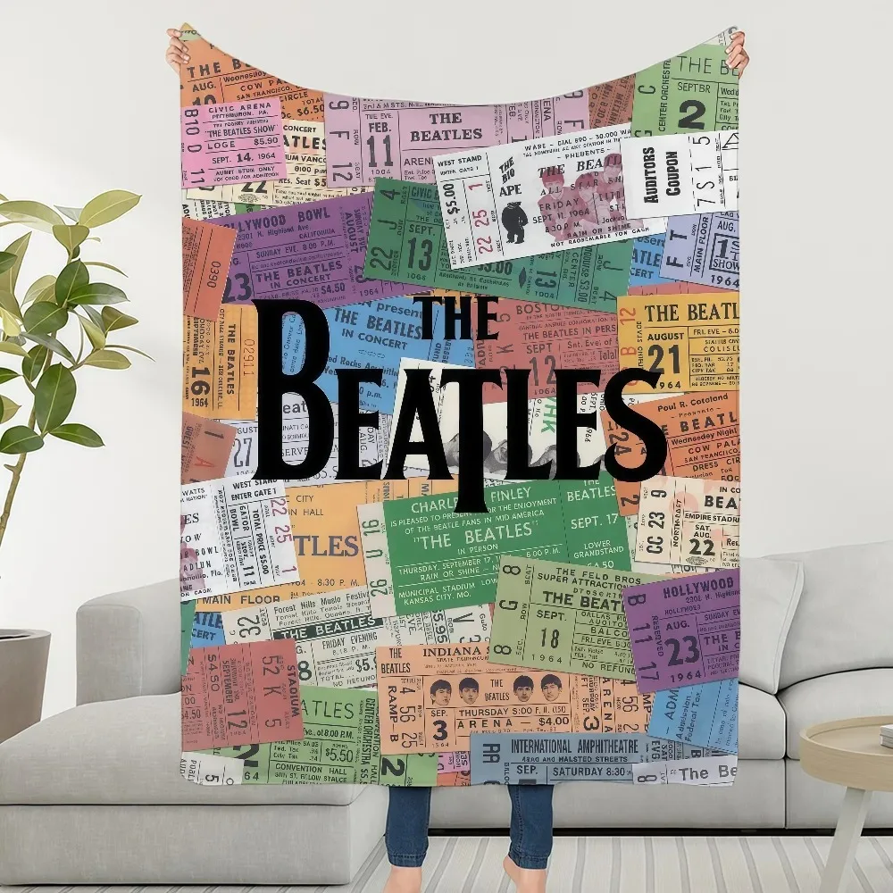 Album The Blanket Throw Super Cosy Plush B-Beatles-ES Living Room Sofa Couch Childish Birthday Gifts