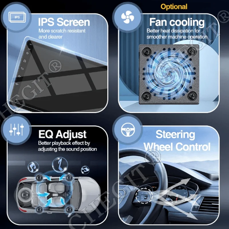 2Din أندرويد 13 7/9/10 ''لاسلكي Carplay راديو عالمي 64G BT راديو السيارة الوسائط المتعددة ستيريو لتويوتا هيونداي كيا فولكس فاجن