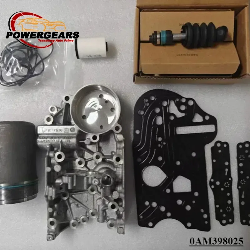 Novo 0AM 398025   Dq200 dsg 7 acumulador de transmissão, corpo da válvula de transmissão + kit de reparo para vws audis skodas assentos