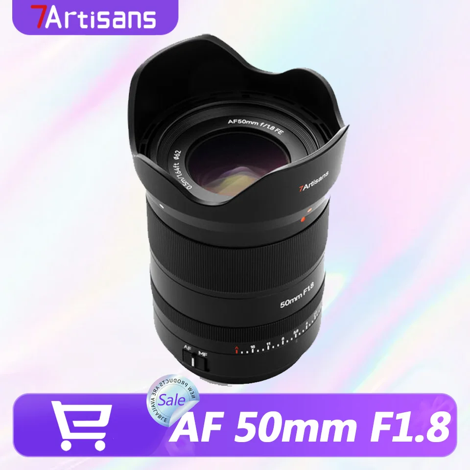 

7artisans AF 50mm F1.8 Full Frame Mirrorless Standard Prime Camera Lens for Portrait Photography with Sony E Nikon Z L-mount