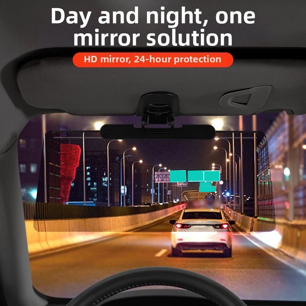 Car Visor Extension Clip On Accessory Enhances Standard Visor Performance By Increasing Shadow Area Over Driver Line Of Sight