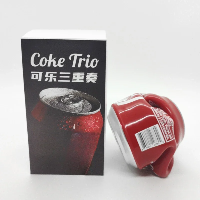 Coke Trio Magic Tricks Crash Can Restoration Classic Magia Magician Close Up Bar Illusions Gimmicks Mentalism Magie Props Street