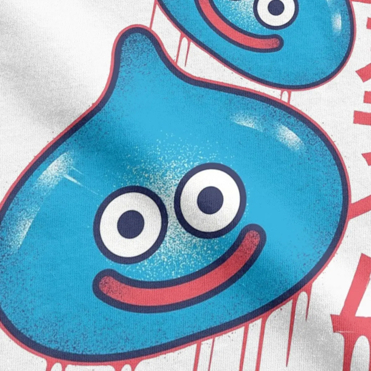 Dragon Quest Slime T-Shirts for Men Funny 100% Cotton Tee Shirt Round Neck Short Sleeve T Shirts Plus Size Clothes