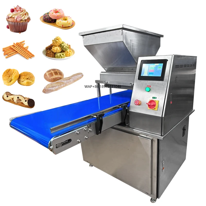 Form Depositor Biscuit Cookie Make Equipment Cake Donut Cream Filling Machine with Wire Cut Small
