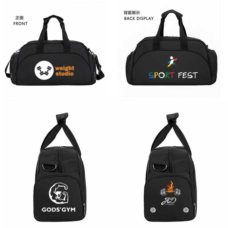 Customize Men Sport Gym Bag Women Yoga Training Bag Travel bag Duffle Bag DIY Swim Fitness bag Weekend Bags Printed Logo