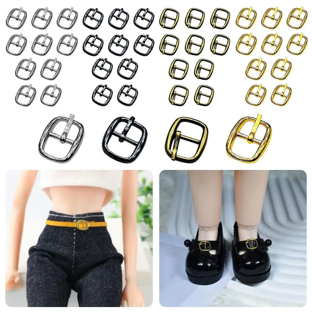 10pcs New Adjustment Tri-glide Belt Buckle Newest 10mm Doll Bags Buckles Mini Ultra-small Diy Doll Buttons DIY Doll Belt