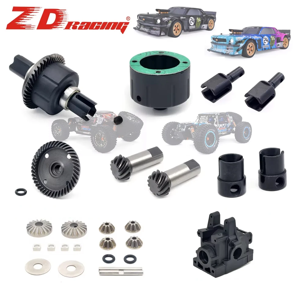 ZD Racing RC Car 43T Front/Rear Differential Spiral Gear 11T
