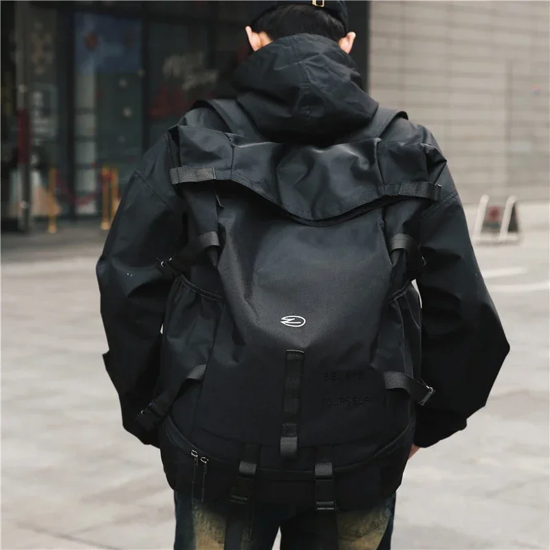 High Street Backpack for Men Fashion Outdoor Backpack Women New Streetwear Bags Leisure Unisex Couple Large Capacity Backpacks