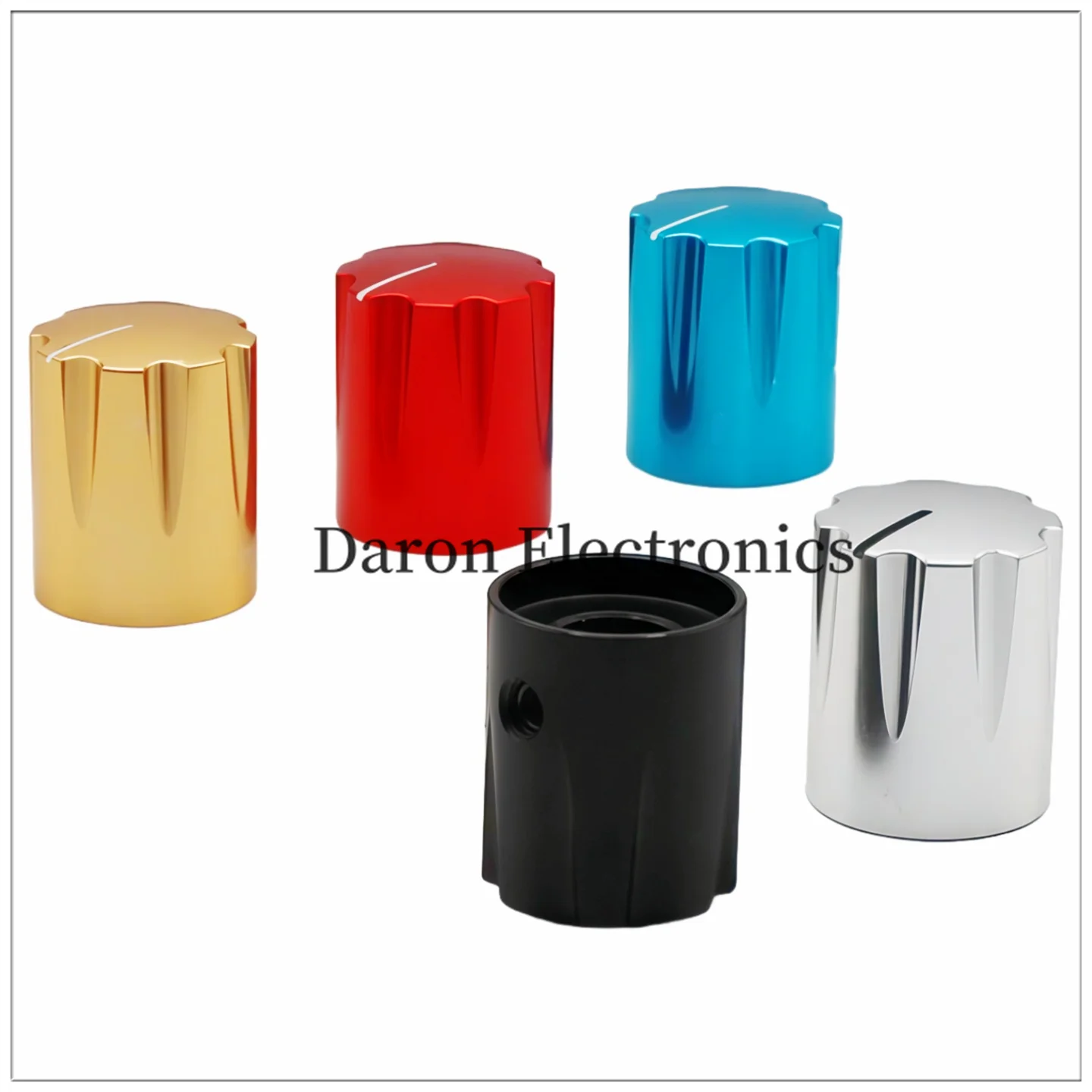Switch rotating adjustment cap 12.5*15.5 aluminum alloy solid round hole 6.0mm/6.35mm