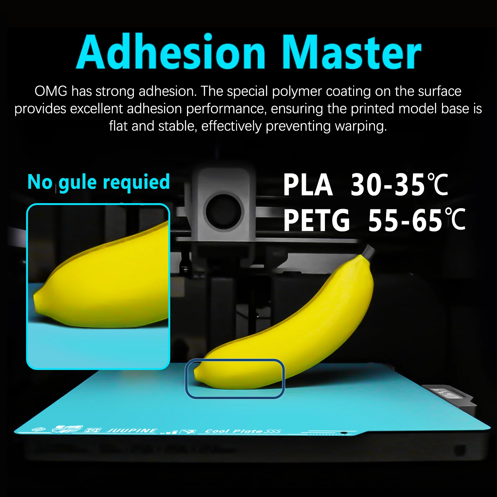 Juupine GECO Plate For Bambu Lab H2D X2D Build Plate PLA Bed Cold Plate For X1C A1 P2S X2D SuperTack Glacier For Bambu H2s Plate