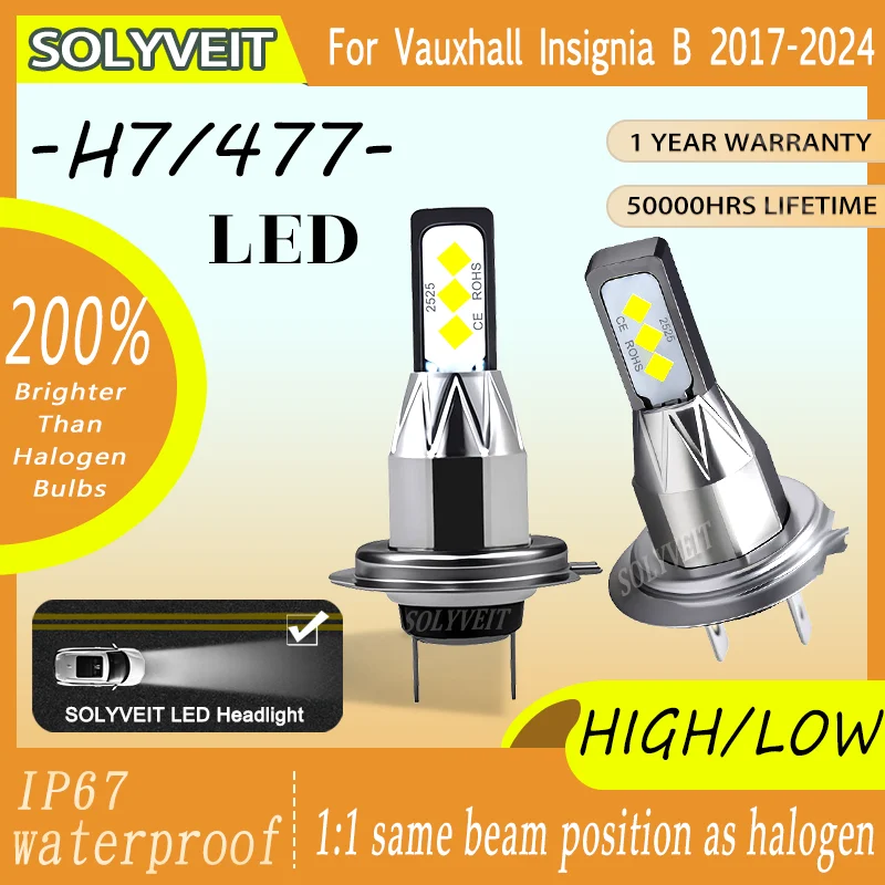 

Tool-Less Setup Smooth Driving for Night Vision LED Headlight For Vauxhall Insignia B 2017 2018 2019 2020 2021 2022 2023 2024