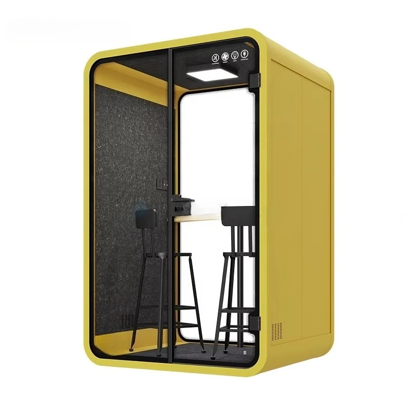 Prefab Isolated Customized Learning 4 Seats Vocal Booth Private Room for Live Streaming