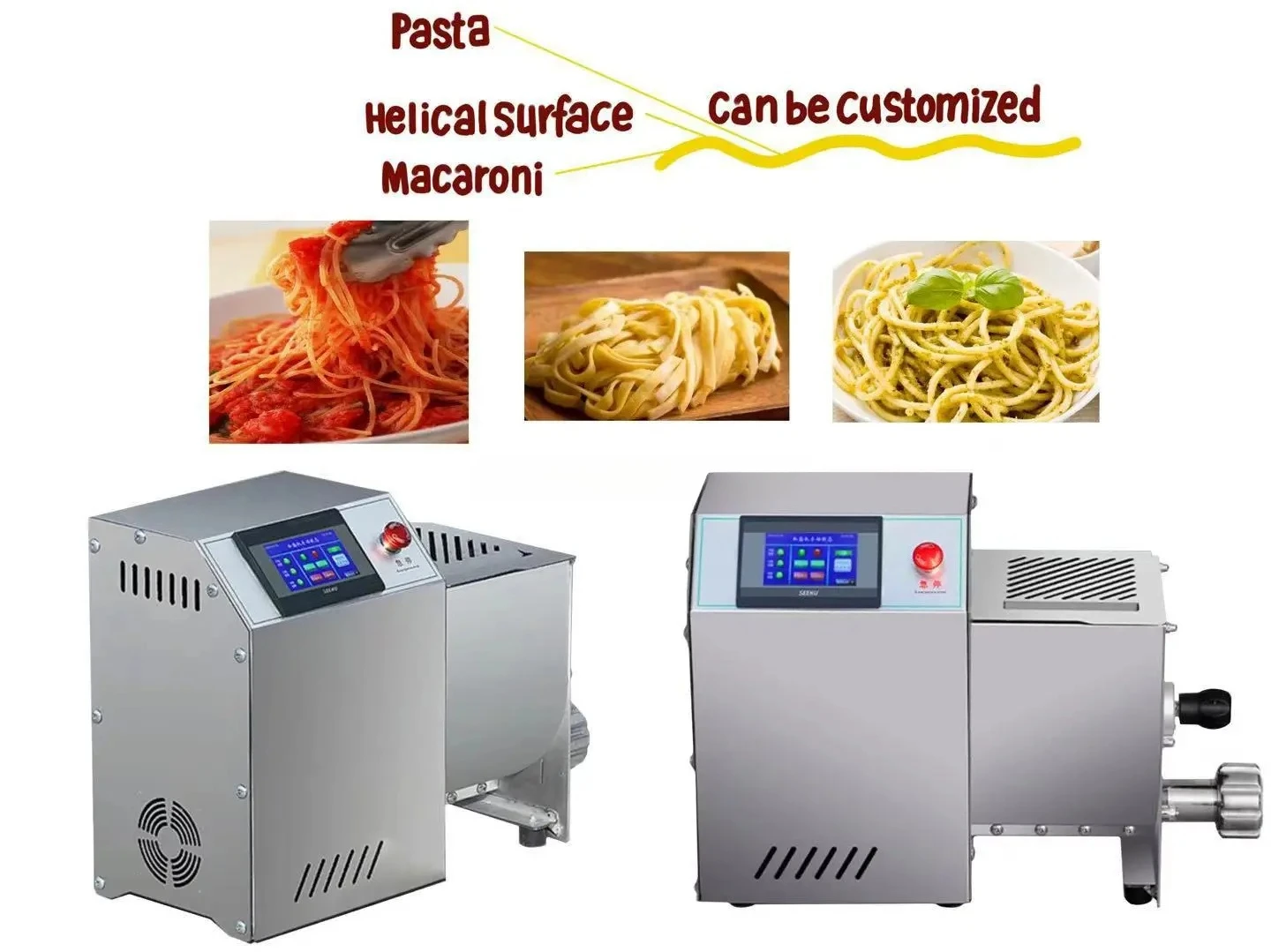 Electrical Noodle Making Machine Automatic Small Pasta Maker Macaroni Making Machine Macaroni Pasta 370w