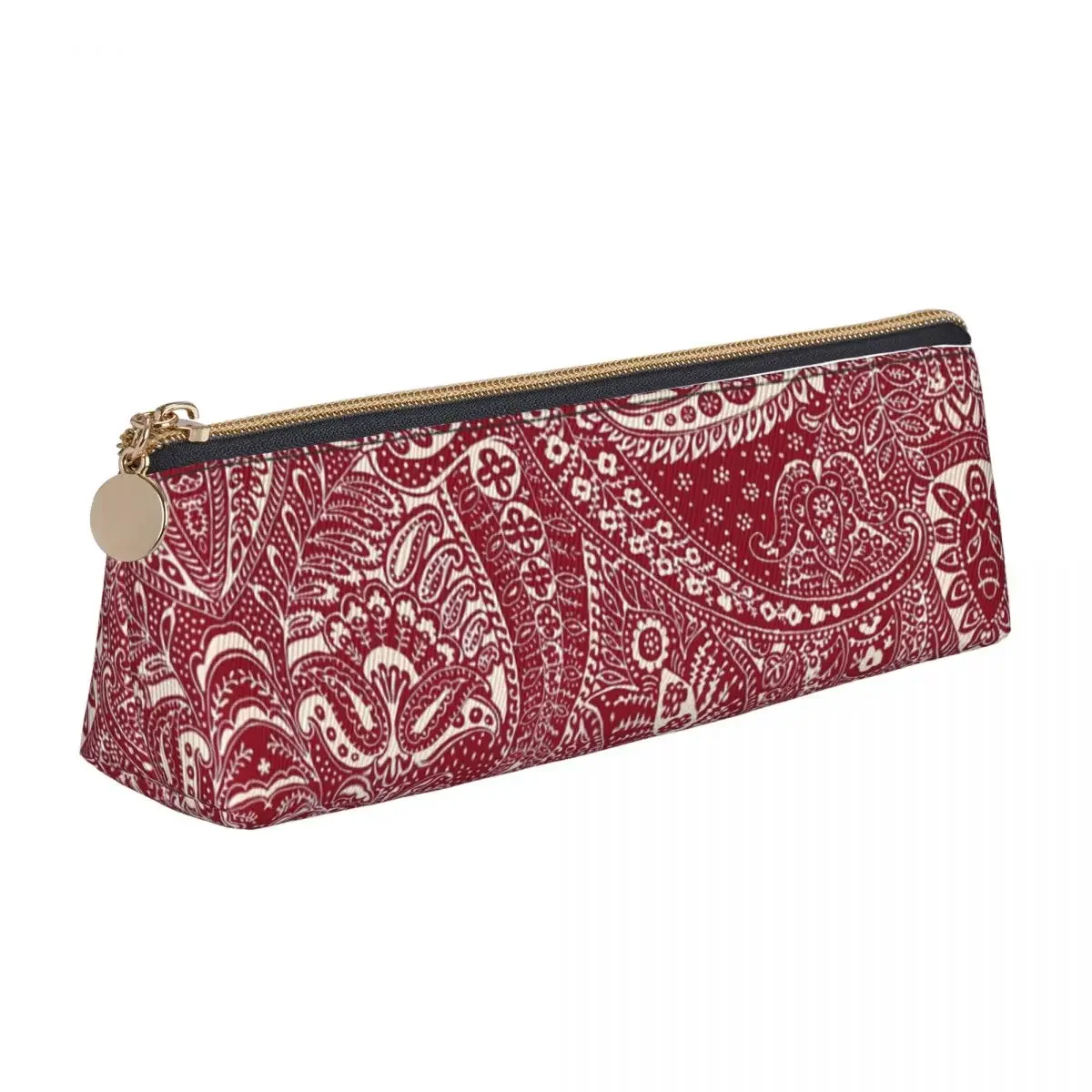 Traditional Floral Paisley Pencil Case Black Retro Child Kawaii Pen Box Design School Pencil Cases Stationery Gift Idea