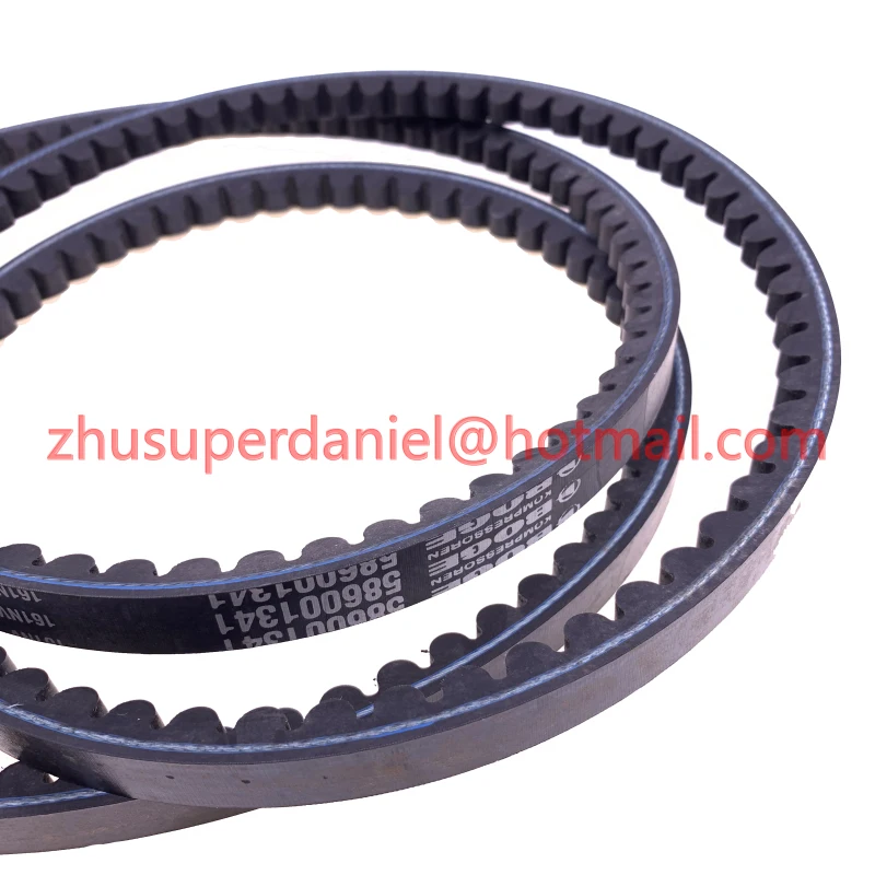 6pcs/lot genuine 586001341P Boge air compressor V-belts driving belts