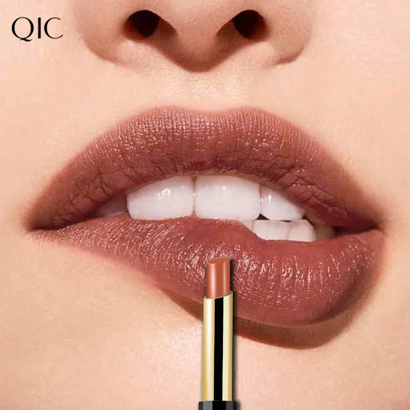 ดินสอเขียนขอบปากและลิปสติก QIC สองหัว: วาดลิปสติกและเขียนขอบปากในขั้นตอนเดียว - สีสันสดใส ติดทนนาน