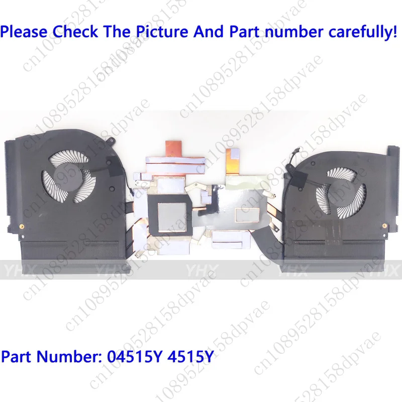 

GYX New For Dell Alienware M17 R2 N18E Cooler Heatsink With Fan 04515Y AT2KG001FAL Fast delivery