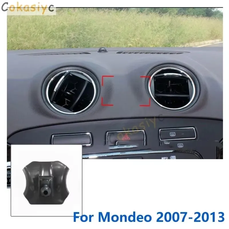 For Ford Mondeo MK5 MK4 Car Phone Holder GPS Supporting Fixed Bracket Air Outlet Base Accessories 2007-2022 17mm Special Mounts