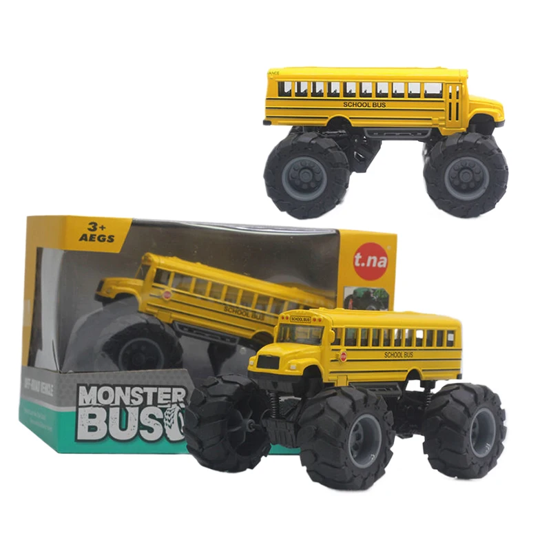 

Alloy Monster Design, Pull Back School Bus Toy Car for Boys
