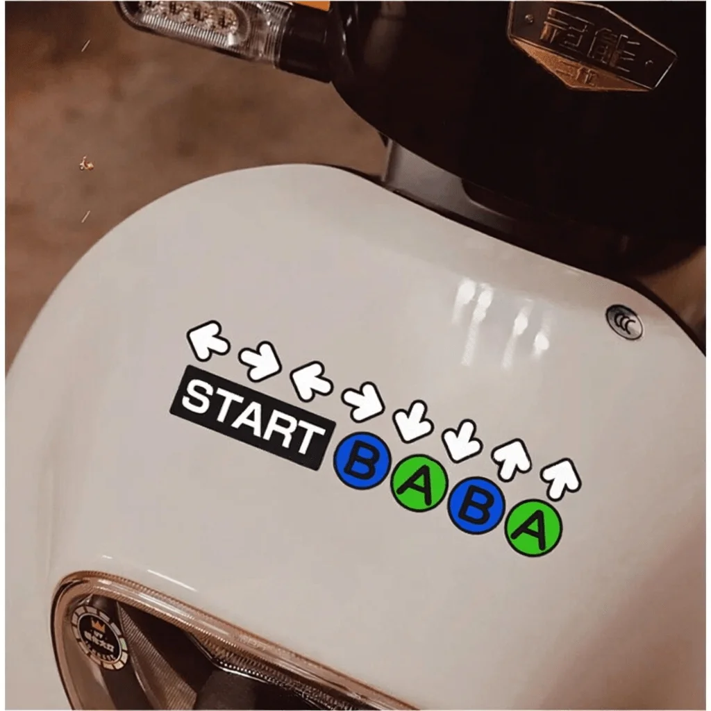 Game Controller AB Start Arrow Sticker Funny Gaming Vinyl Decal Waterproof Car Window Bumper Laptop Decor