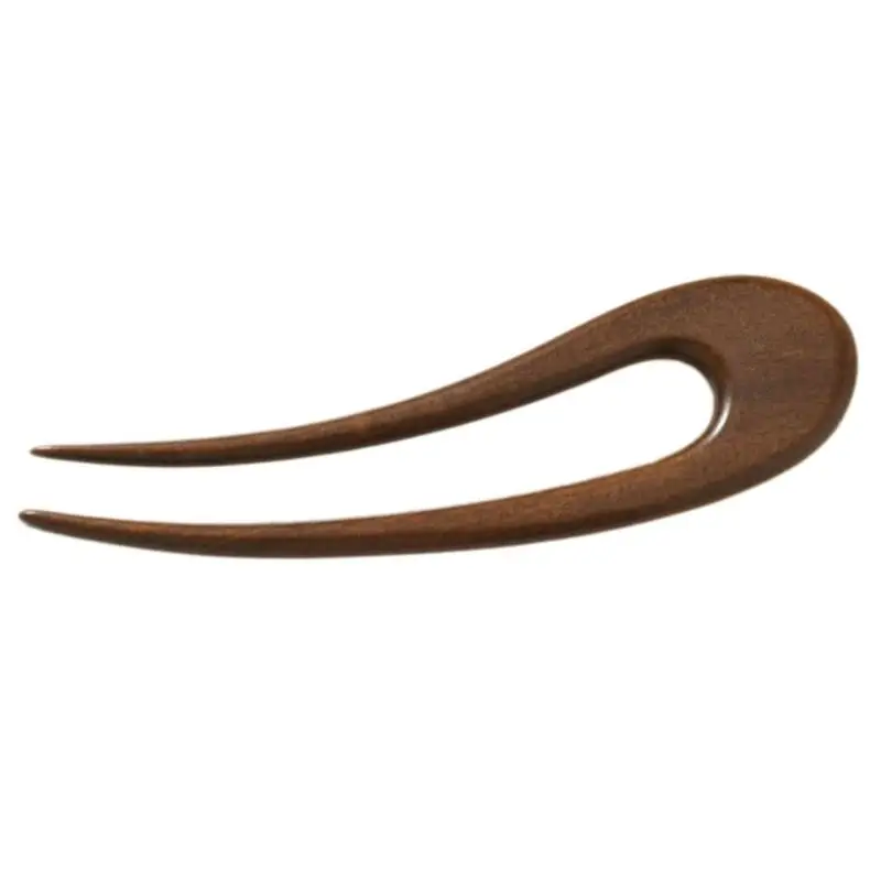 39BD Alte Holz Haarnadel Für Frauen U Form Haar Sanfte Haar Brötchen Halter – Detail 9