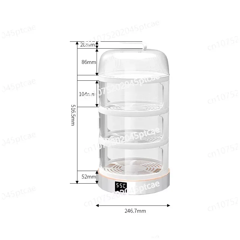 Inteligentna płyta grzejna z izolacją termiczną, osłona izolacyjna do żywności, stała temperatura ogrzewania, osłona przeciwpyłowa, podgrzewacz do naczyń, 50C