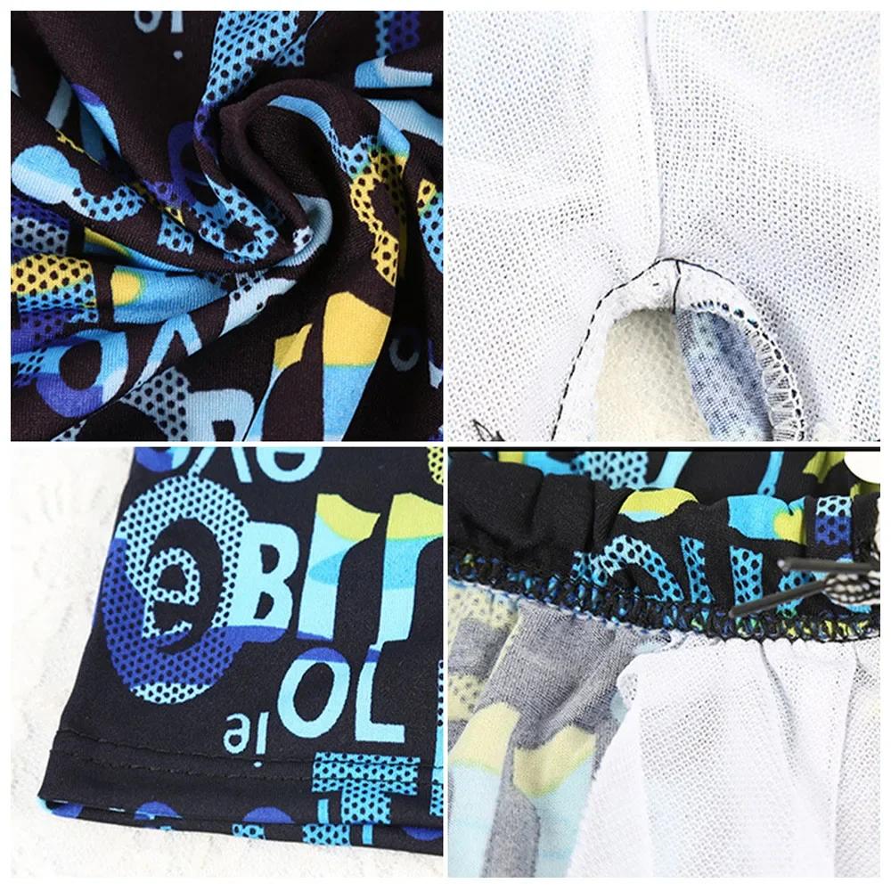 Short de bain multi-style à séchage rapide pour homme, culotte respirante à angle plat avec impression, pour la plage et le printemps