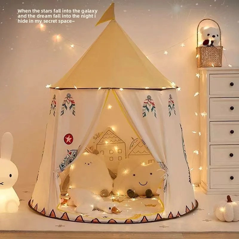 خيمة أطفال للأطفال في الأماكن المغلقة، ألعاب أطفال على شكل قلعة للفتيات، منزل أميرات قابل للطي