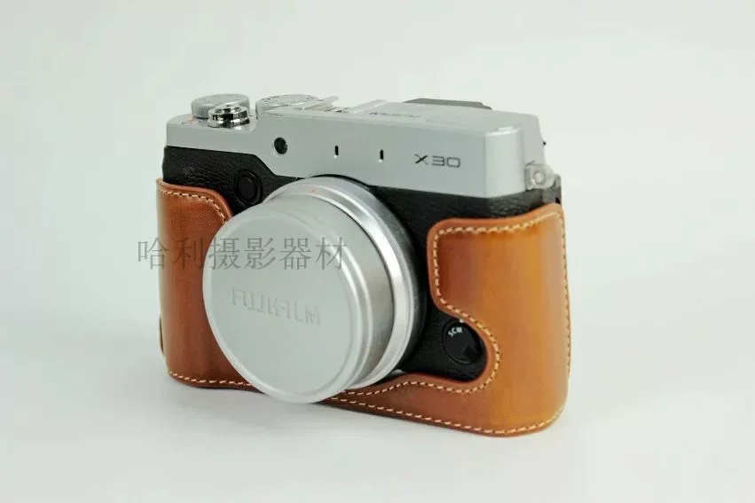 handwork Photo Camera anti-slip leather Bag Body BOX Case For Fuji Fujifilm X10 X20 X30 X70 Protective sleeve base Open batter