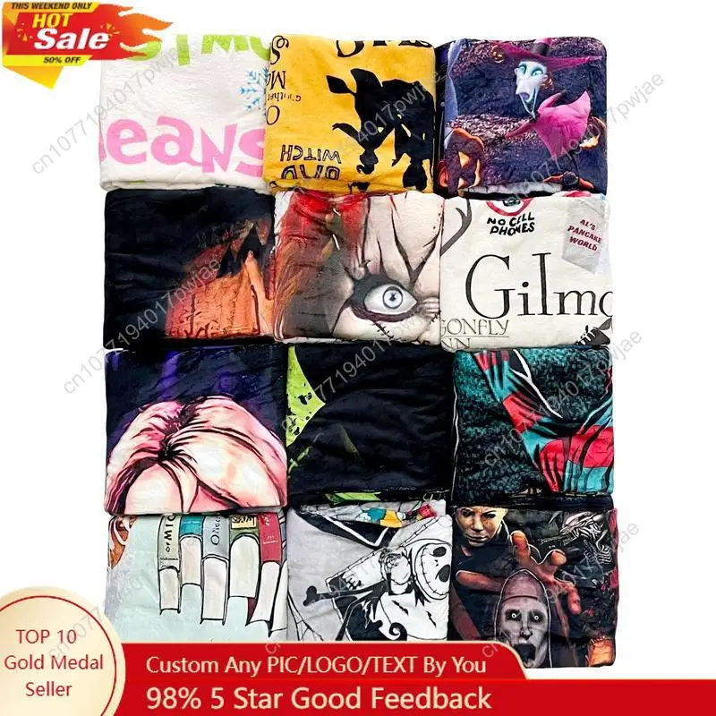 

Popular Pattern Surprise Throw Mystery Flannel Blanket sofa bed Custom blankets