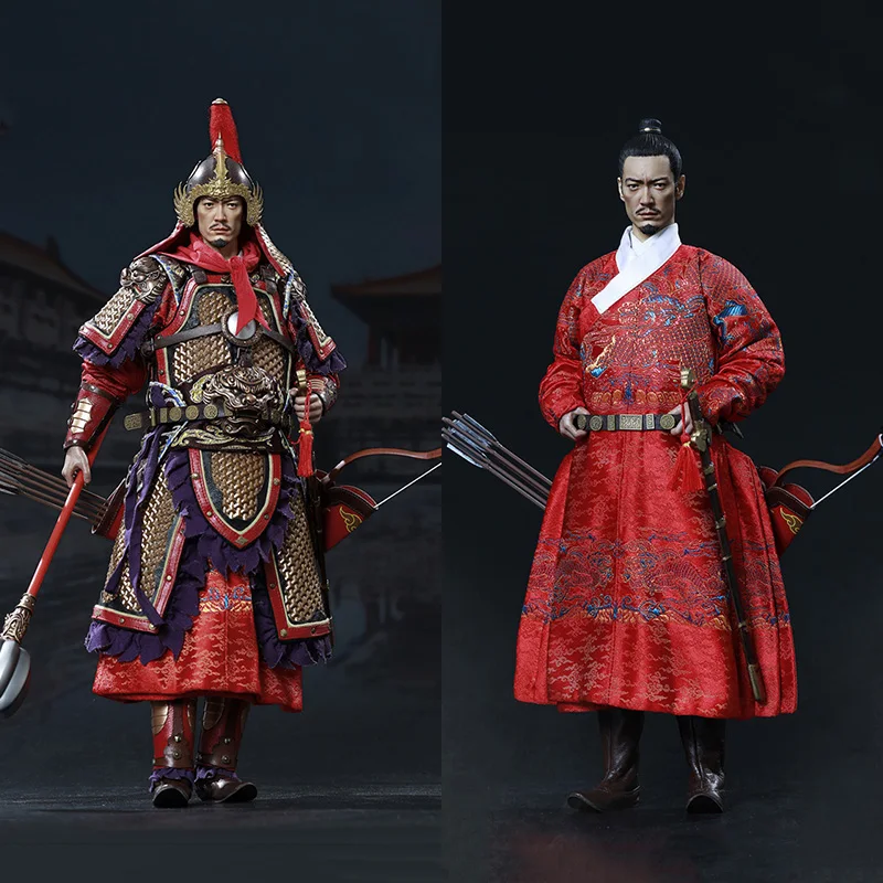 

KLG-R018 1/6 Male Soldier China Ancient Ming Dynasty Palace Guard General of Han Model 12'' Full Set Action Figure Doll for Gift