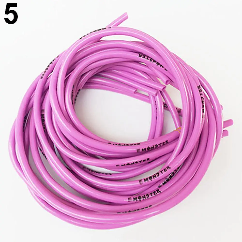 1M Petrol Fuel Hose Gas Oil Pipe 5mm I/D 8mm O/D Tube High Temperature Resistant Pipe Rubber Fuel Line Hose Tube For Pit Bike