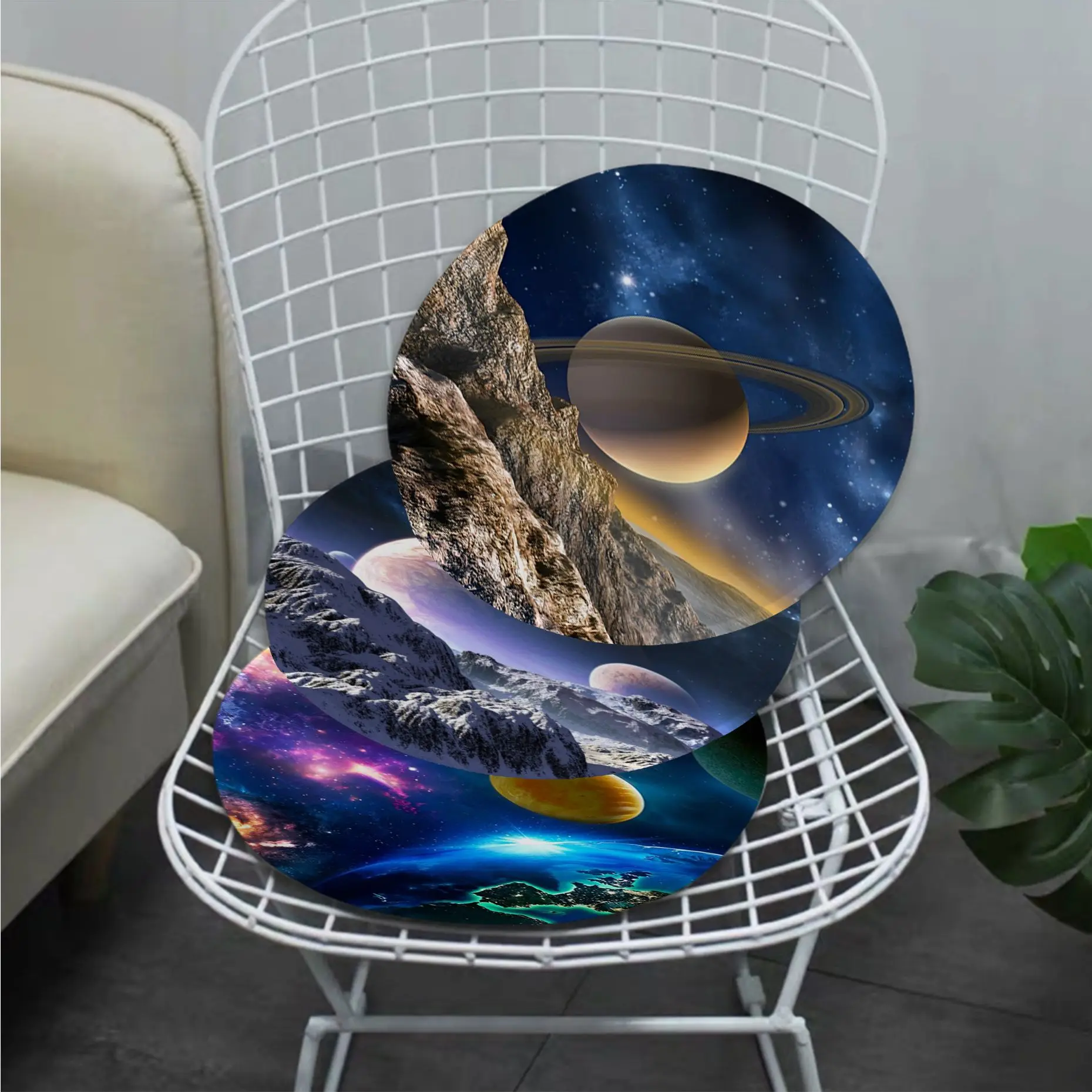 

Planets Square Meditation Cushion Stool Pad Dining Chair Tatami Seat Cushion Anti-Slip Outdoor Garden Cushions