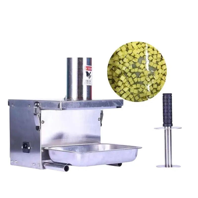 2023 New Commercial Cutting Radish Potato Cucumber Dicing Machine Electric Stainless Steel Fruit And Vegetable Dicing Machine