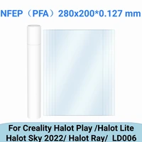 Película NFEP para impresora 3D, película PFA de 280x200x0.127mm para CREALITY HALOT PLAY LITE SKY RAY ELEGOO Saturn 4 ANYCUBIC Photon Mono M7