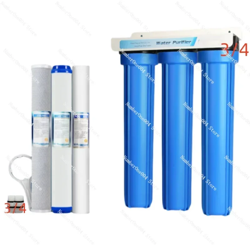 3-Stage 201/2 3/4 Connected PP Reverse Osmosis Commercial Water Purifier Pre Filter Housing