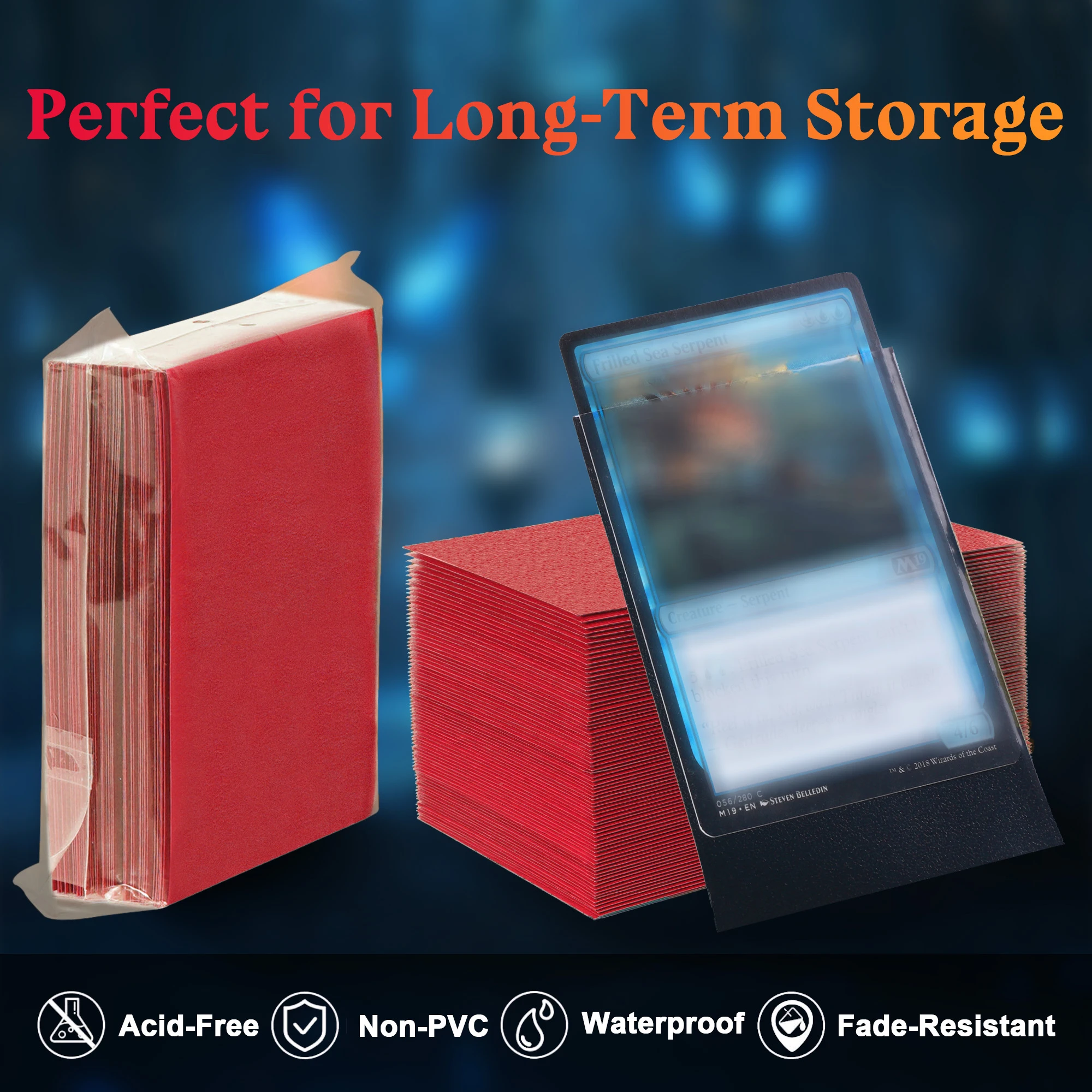 600 قطعة من حافظات البطاقات، أكمام بطاقات التداول المزدوجة غير اللامعة متعددة الألوان مع ظهر غير شفاف وحاجز ناعم، لـ CCG وTCG وبطاقات الألعاب #4