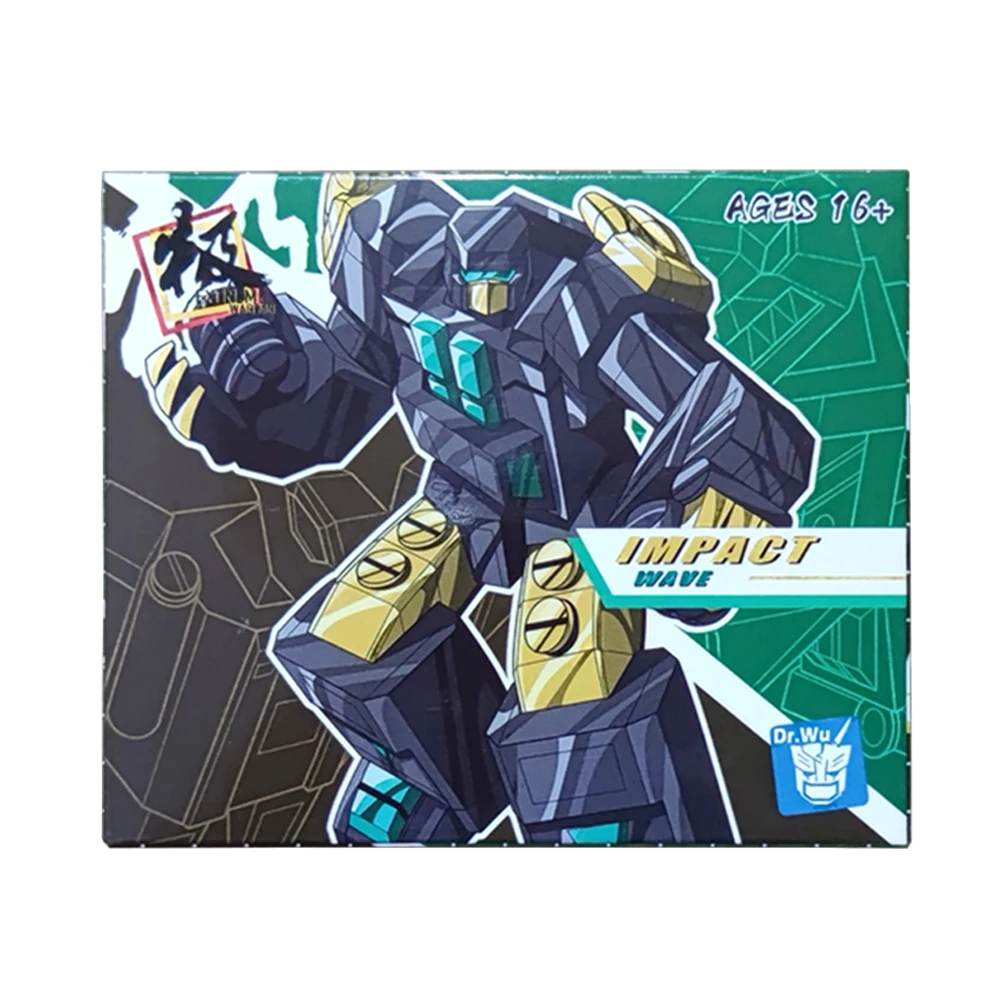 

Transformation Dr. Wu DWE55B Black Impact Wave Tape Original Mecha Action Figureals Brinquedos Model