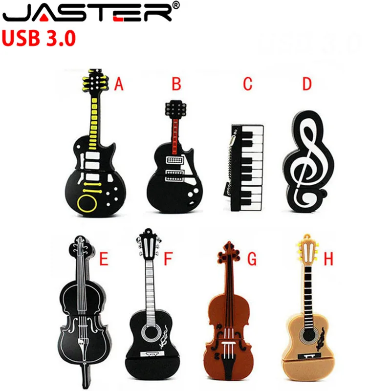 

JASTER brand new Promotions cartoon Torch guitar flash memory model usb 3.0 4GB 8G 16G 32G 64G drive Creative U disk memor gi