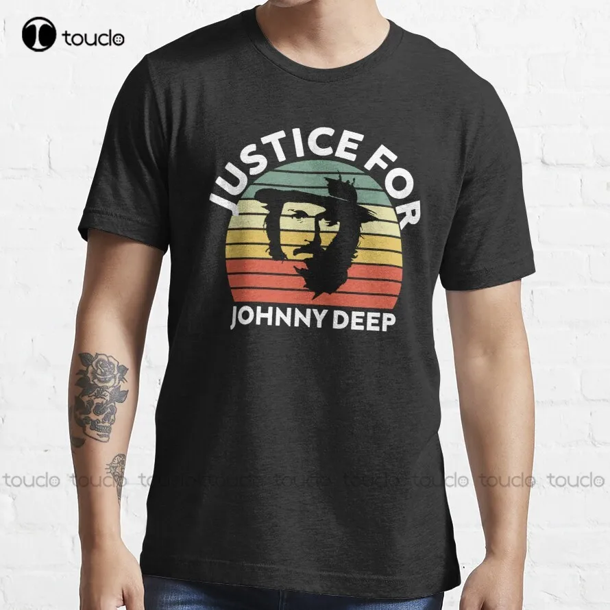 Justice For Johnny Depp Trending T-Shirt Johnny Depp Womens Shirt Tee T Shirts Digital Printing Harajuku Streetwear New Popular