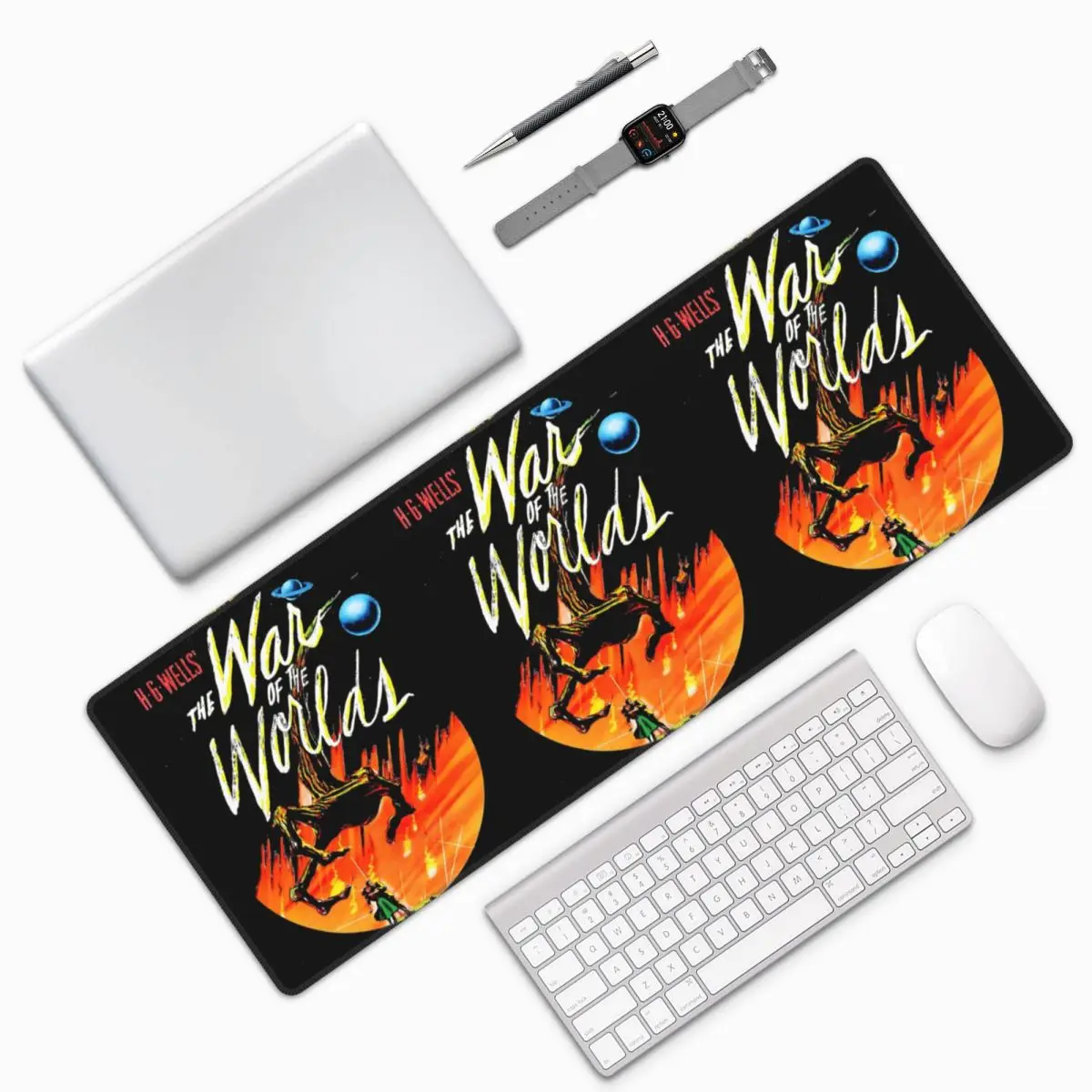 War Of The Worlds Large Mouse Pad Computer Keyboard Mouse Mat Gamer PC Laptop Desk Mat Office Accessories Table Mats