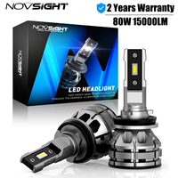 NOVSIGHT Led H11 H4 H7 H1 H3 H13 9003 9005 9006 9007 9012 Car Headlight Bulbs Decoding Function 6500K 80W 15000LM Auto Led Bulb