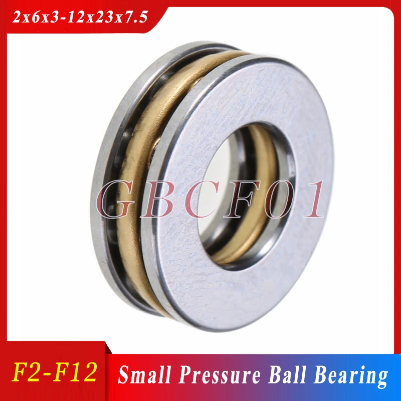 

1-10Pc Mini Thrust Ball Bearing 3D Printer F2 6m F5-10m F6 12m F8-22m F8-14m F8 16m F10-17m F12-23m Miniature Axial Ball Bearing