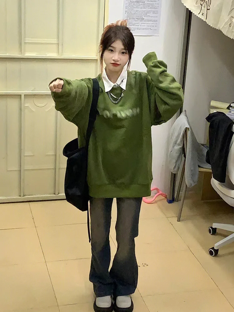 

Толстовки женские кавайные топы вес с заниженными плечами повседневные асимметричные уютные молнии разноцветные полумолния университетский праздник