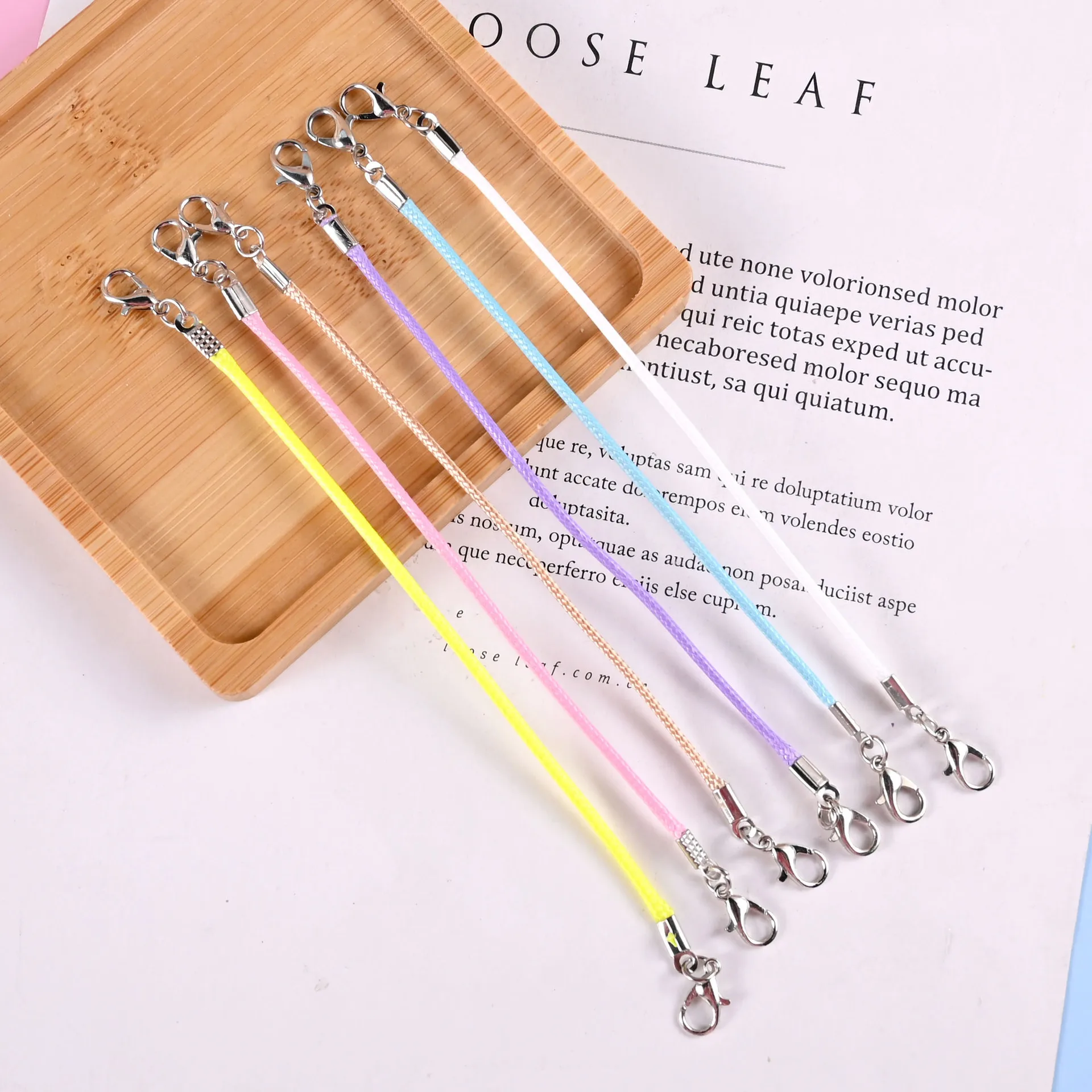 

Handmade Leather Adjustable Braided Rope Necklaces Pendant Charms Findings DIY Backpack Water Cup Pendant Rope Accessory