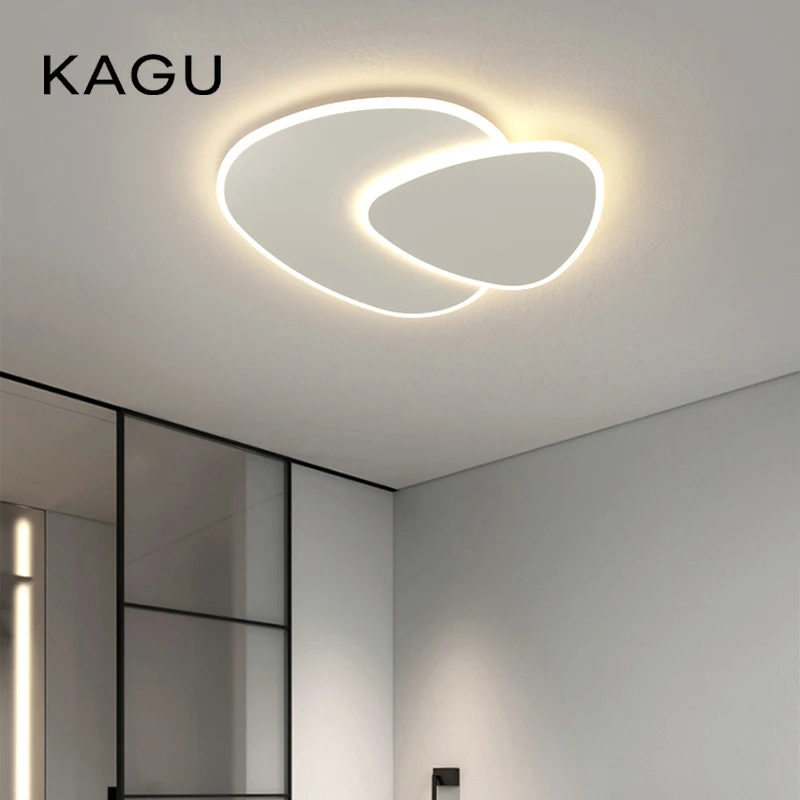 

KAGU Modern LED Ceiling Light with Remote Smart Dimmable Surface Mounted Fixture For Living Dining Room Minimalist ﻿