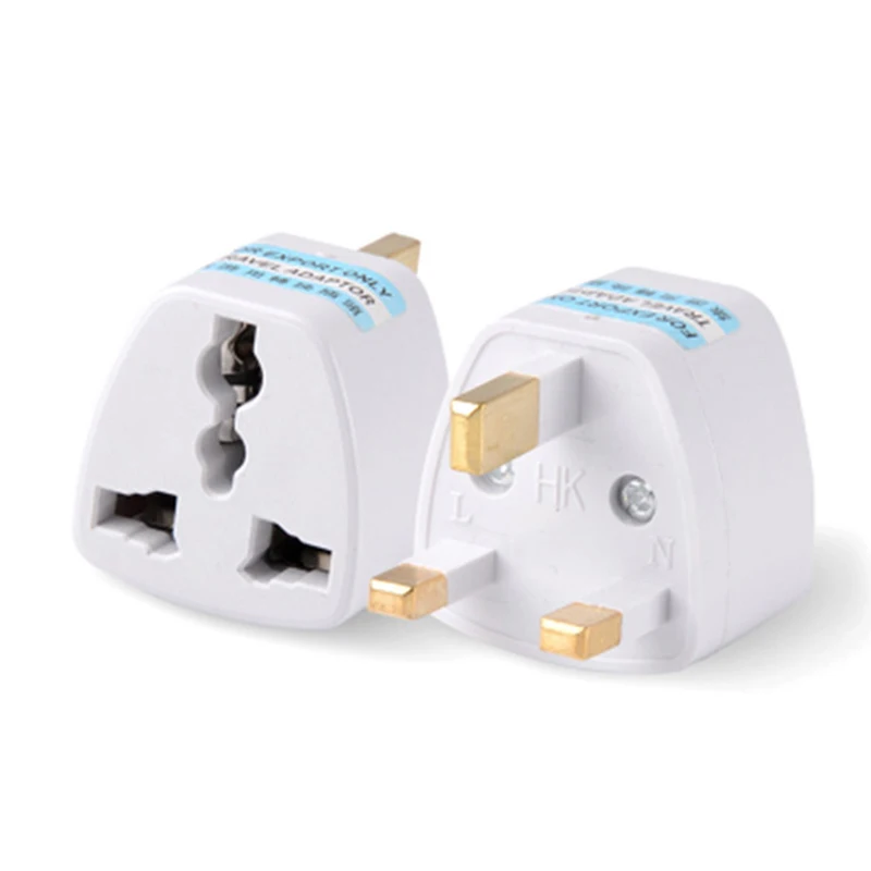 1~8PCS Universal UK To EU Euro Travel Power Plug Adapter Outlet Converter