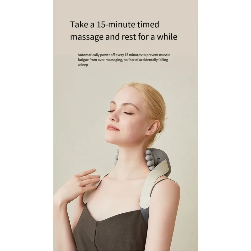A27U Upgraded Cordless Neck Massager With Heat, Human-Like Design Kneading Function And Bionic Fingers For Shoulder Relief