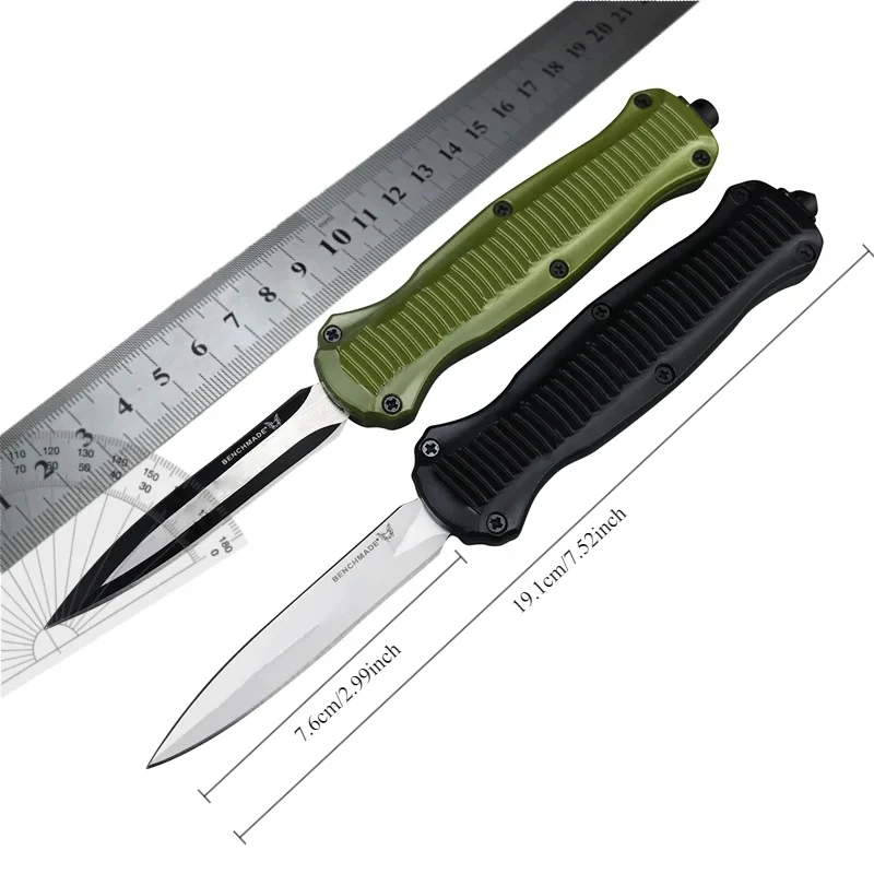 Small Knife BM3300 Hunting Tactics Self Defense Zinc Alloy Handle Outdoor Camping Survival EDC Quick Open Tool Folding Knife